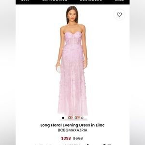 BCBGMAXAZRIA “Long Floral Evening Dress”